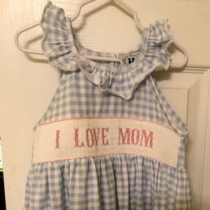 Custom made I Love Mom dress